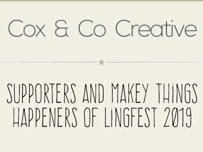 Cox and Co Creative, supporters and creatives for Lingfest